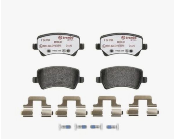 Колодки дискового тормоза, задні - BREMBO - P24078X