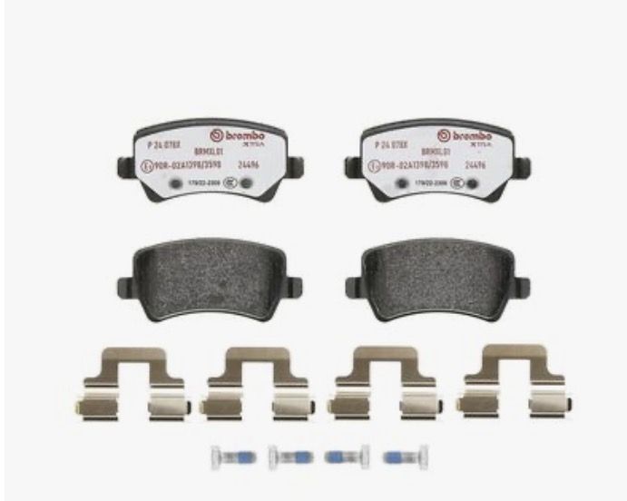Колодки дискового тормоза, задні - BREMBO - P24078X