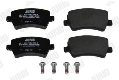 Колодки дискового тормоза, задні - JURID/BENDIX - 573748J