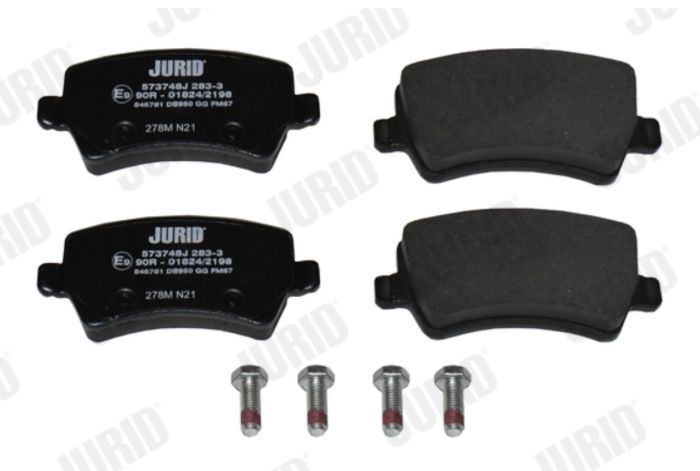 Колодки дискового тормоза, задні - JURID/BENDIX - 573748J