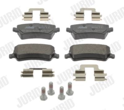 Колодки дискового тормоза, задні - JURID/BENDIX - 573250JC