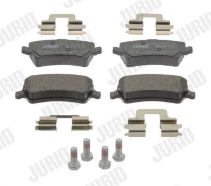 Колодки дискового тормоза, задні - JURID/BENDIX - 573250JC