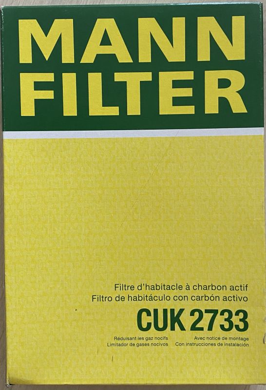 Фільтр салону - Mann-Filter - CUK2733