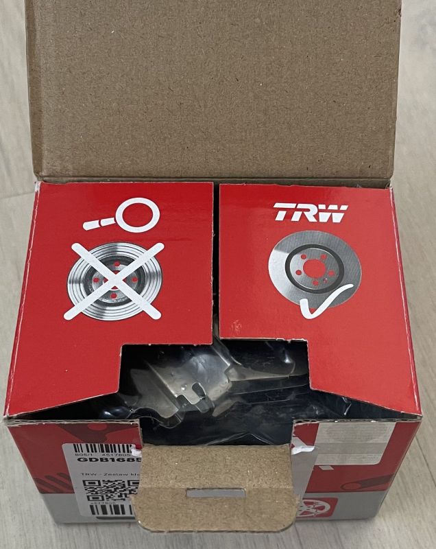 Тормозні колодки, задні - TRW - GDB1685DTE