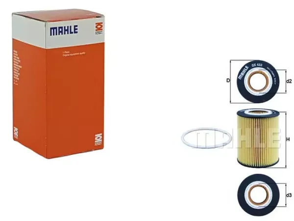 Фільтр масляний - KNECHT/MAHLE - OX 433D